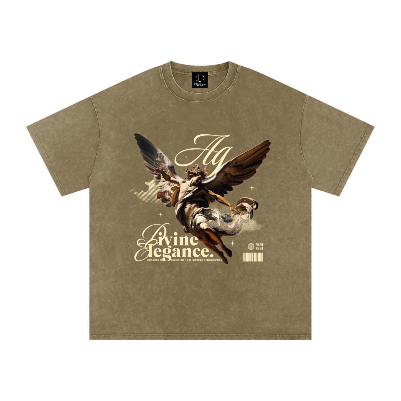 😇 Snow Washed Oversized Cotton T-Shirt – Premium Vintage Streetwear