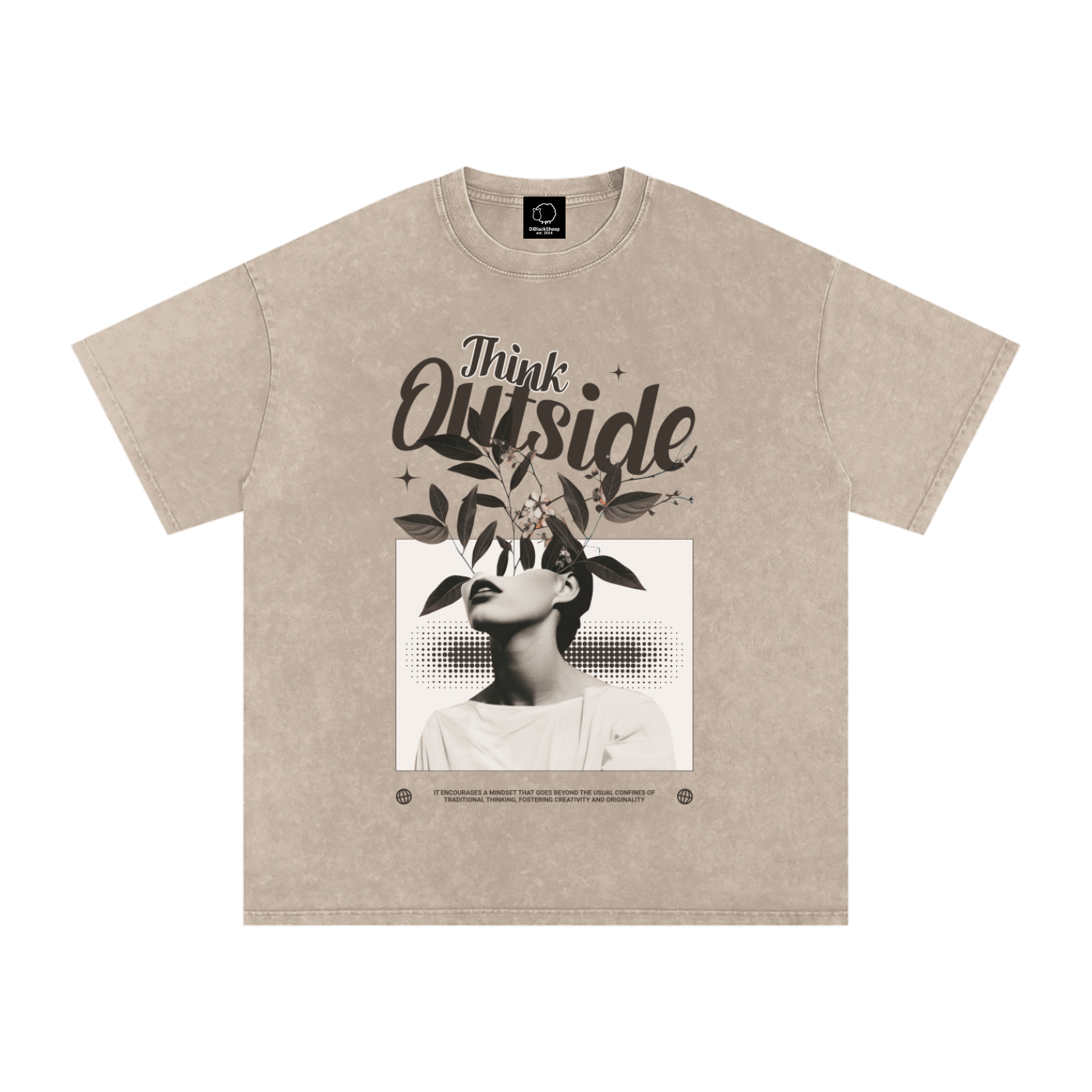 🍃 Snow Washed Oversized Cotton T-Shirt – Premium Vintage Streetwear