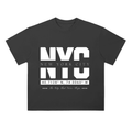 🗽 NYC Coordinates Tee Heavyweight Drop Shoulder Cotton T-Shirt