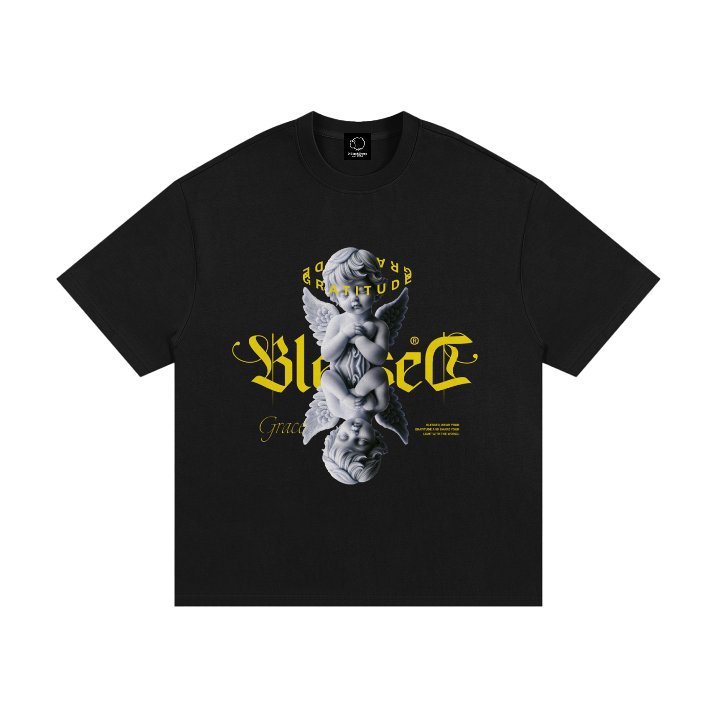 😇 Essential Heavyweight Cotton T-Shirt – Premium Vintage Streetwear