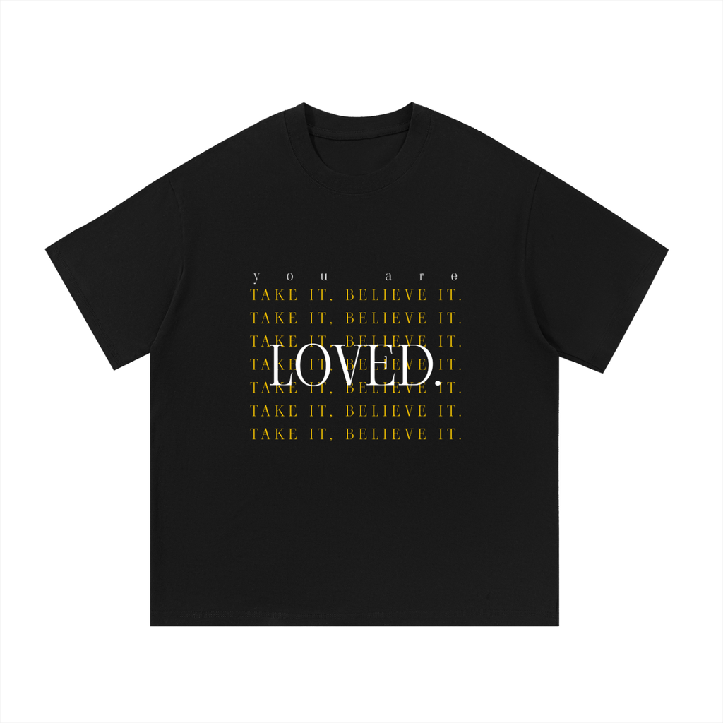💛 LOVED Affirmation Tee Essential Cotton T-Shirt