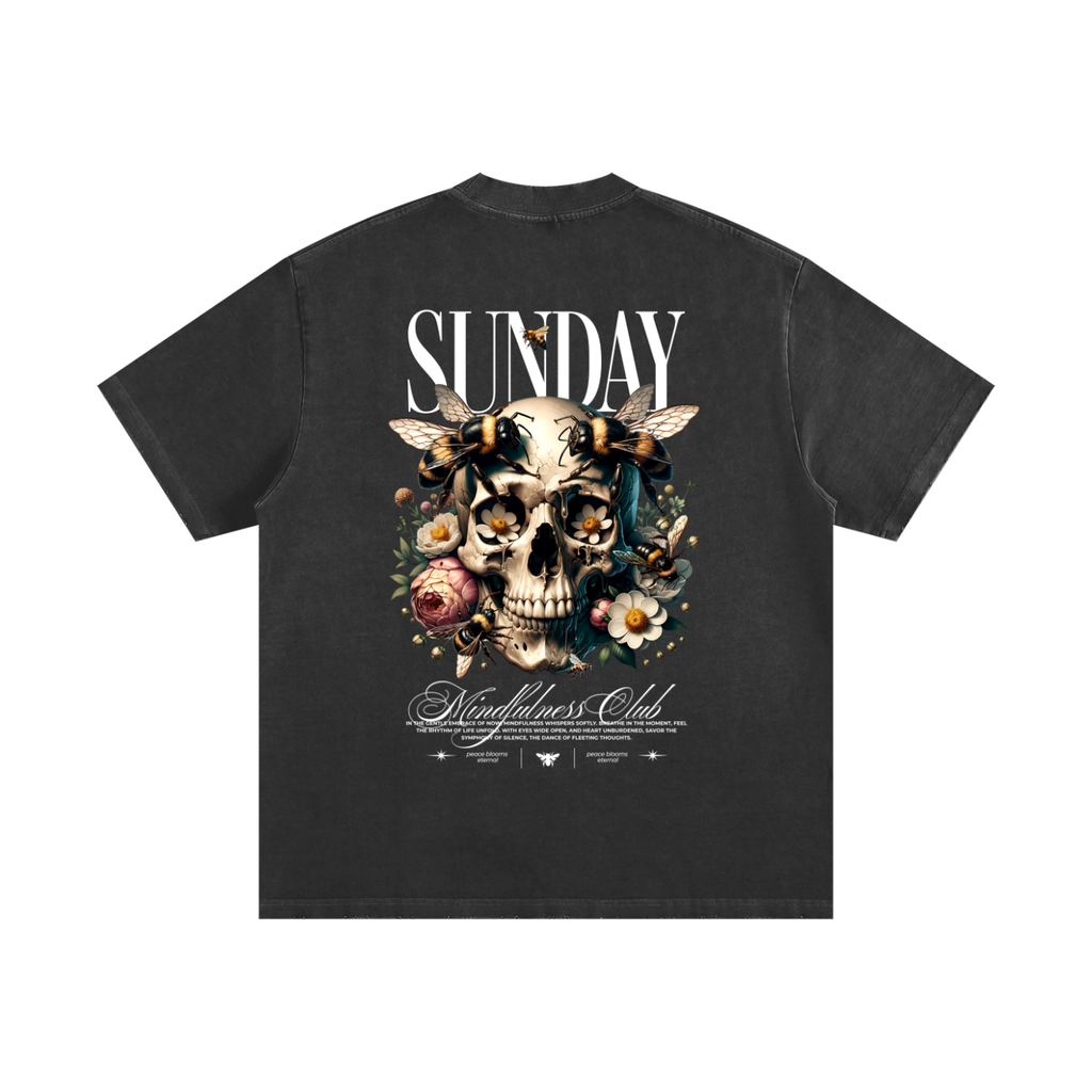 🔥 Heavyweight Vintage Washed Frayed T-Shirt – Premium Oversized Streetwear