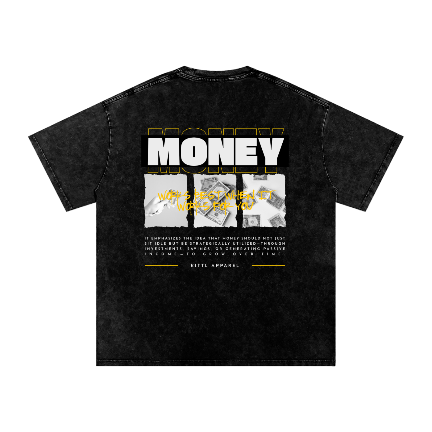 💰 Snow Washed Oversized Cotton T-Shirt – Premium Vintage Streetwear