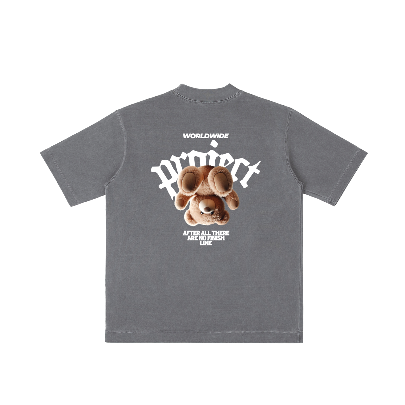 🧸 Vintage Wash Drop Shoulder T-Shirt – Premium Oversized Streetwear